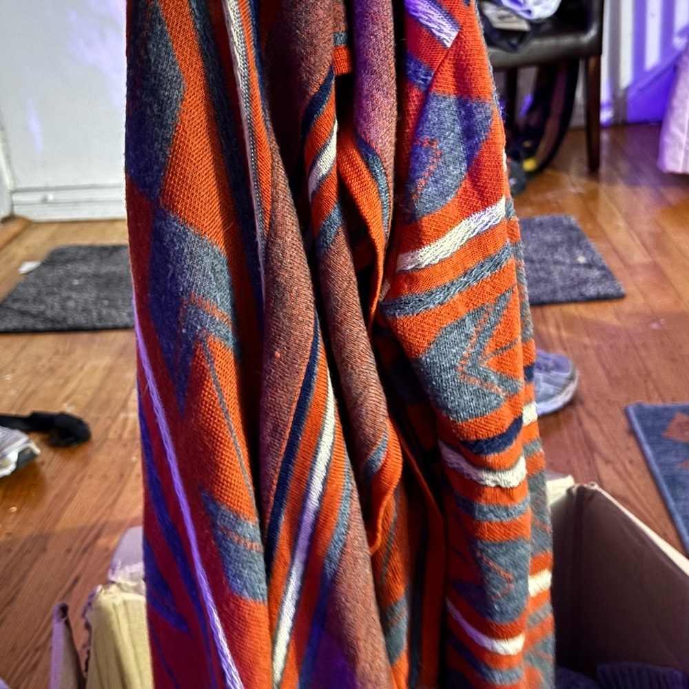 Say What? Striped Knit in Orange and Blue
